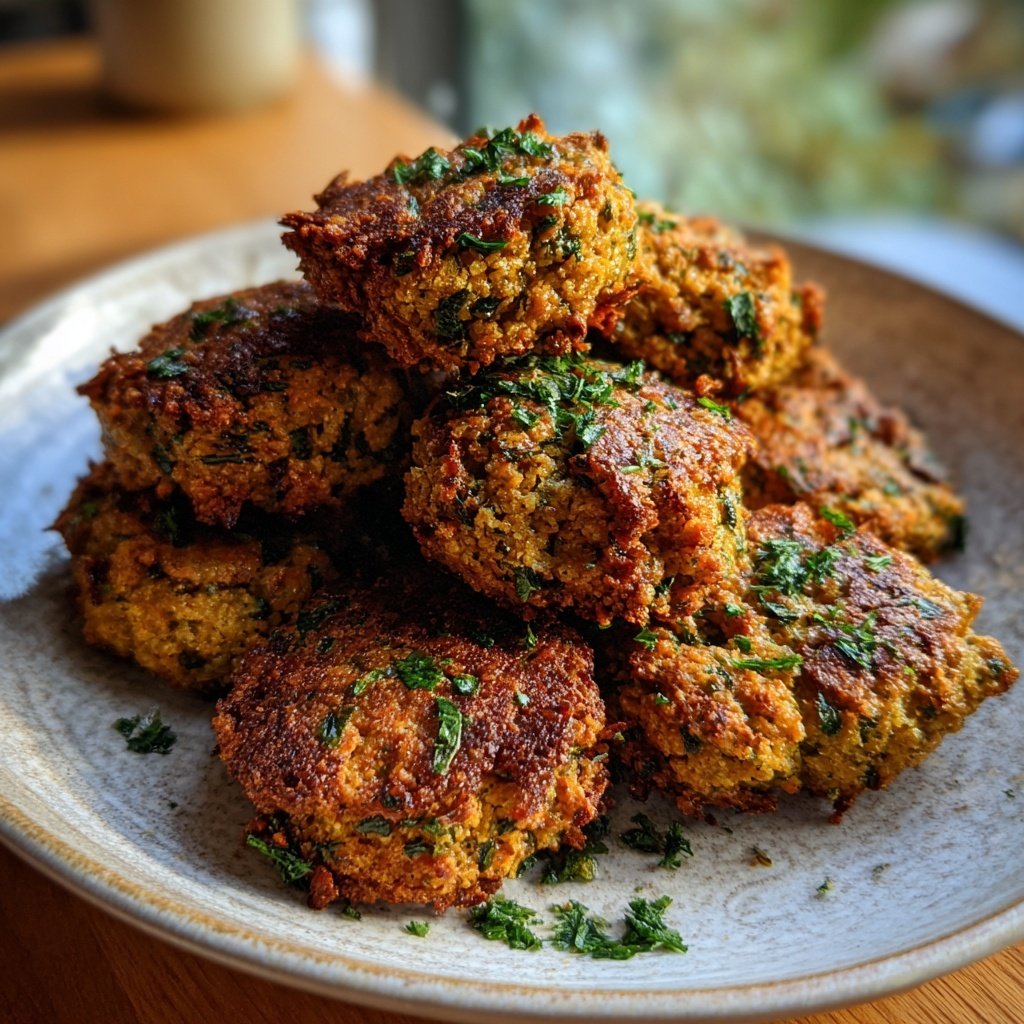 Falafel mit Petersilie