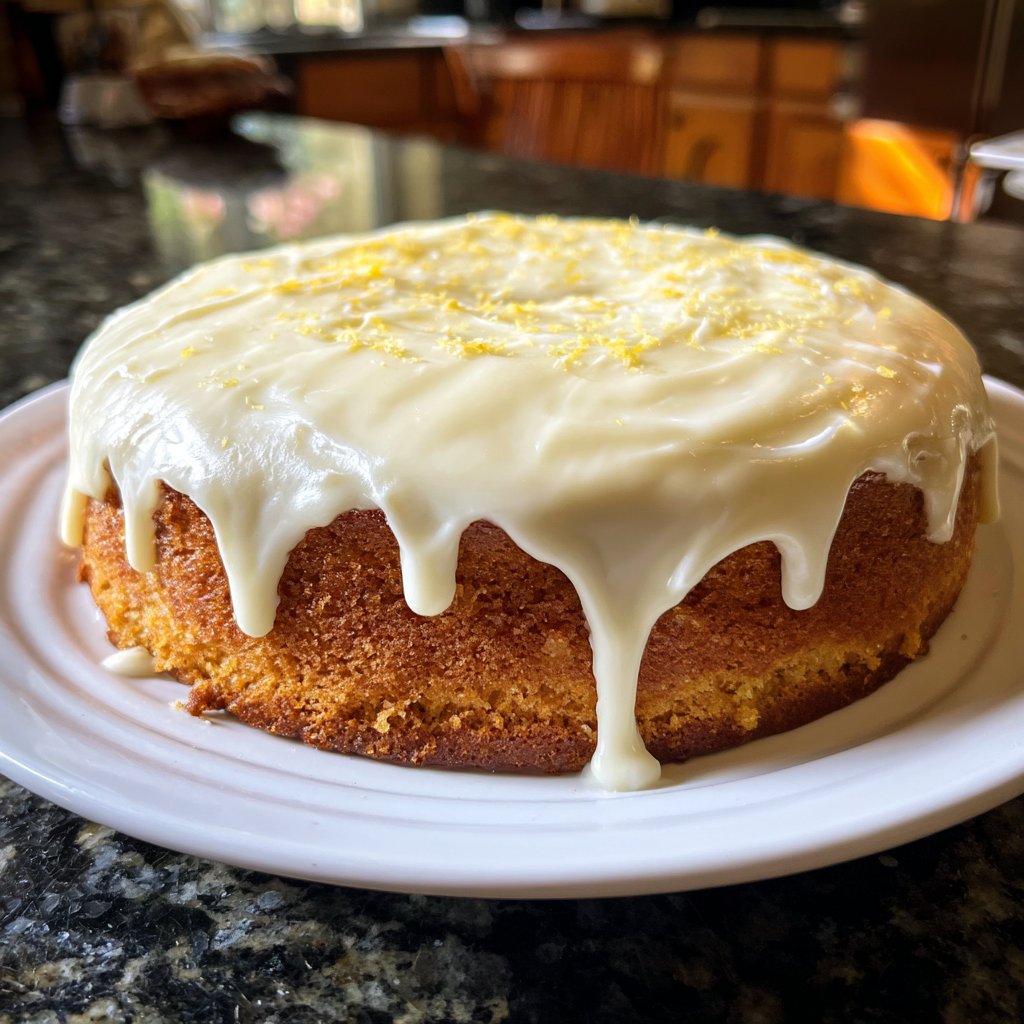 Zitronenkuchen mit Zitronencreme