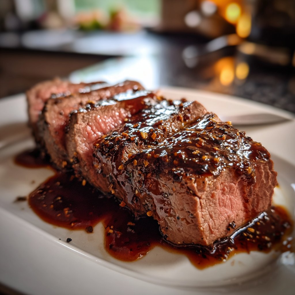 Rinderfilet mit Schokoladen-Chili-Sauce