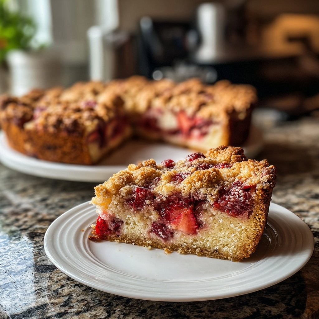 Erdbeer Streusel Kuchen