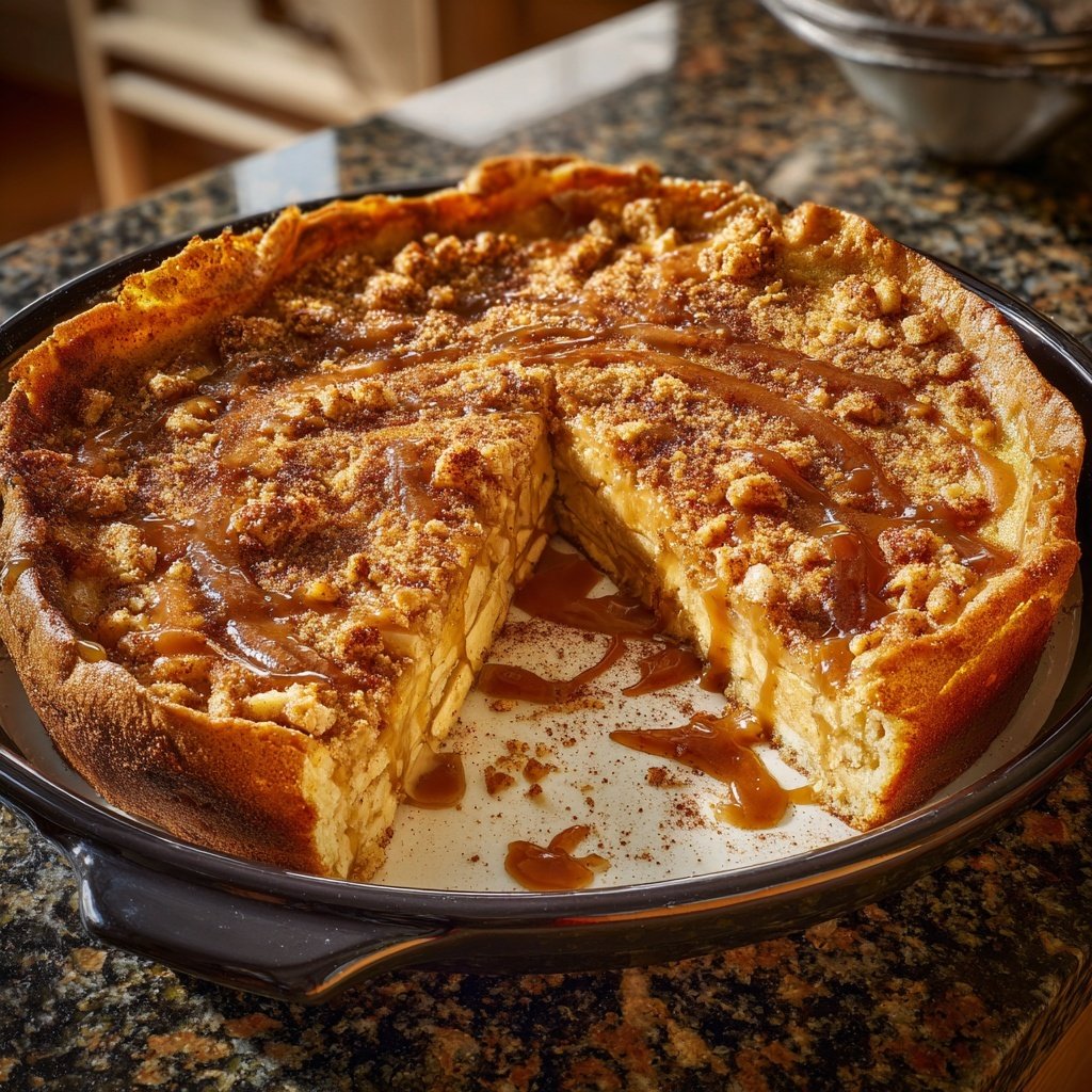 Pfannkuchen mit Apfel-Zimt-Topping