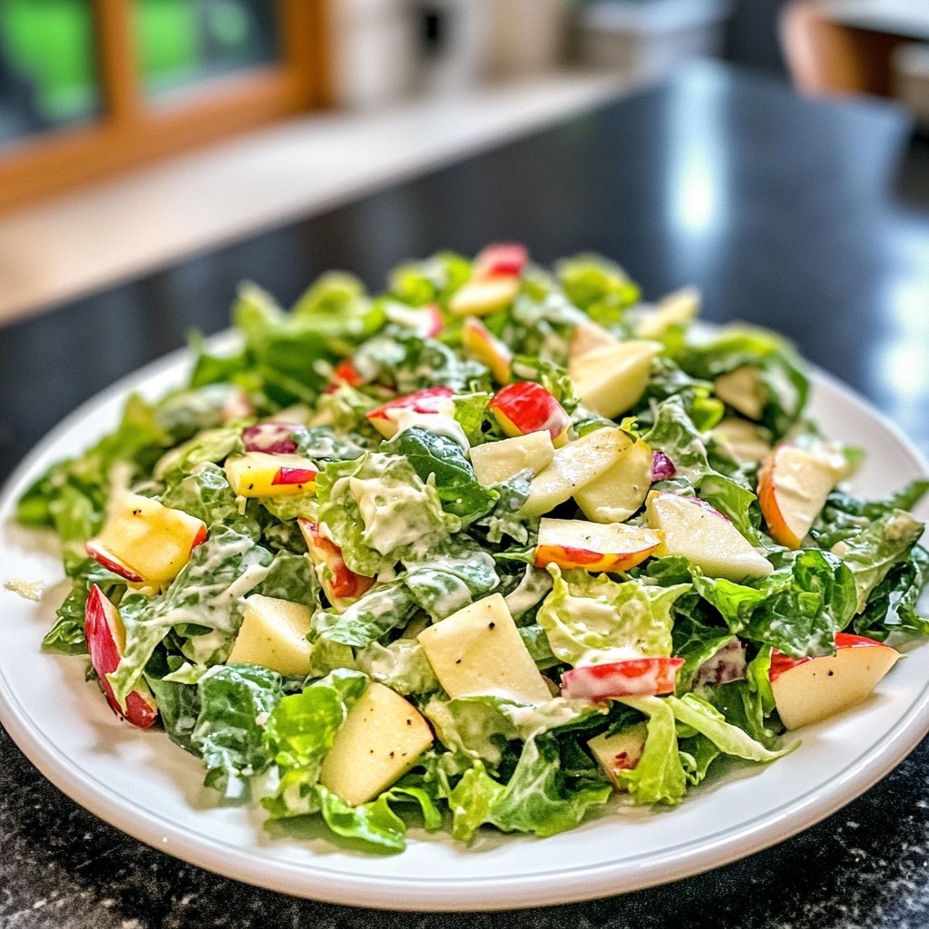 Chinakohl-Apfel-Salat mit veganem Joghurtdressing