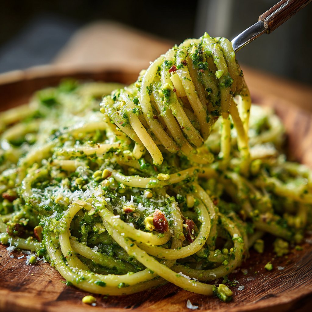 Pasta mit Pistazienpesto