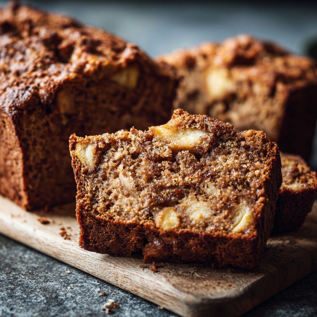 Bananenbrot mit Apfel und Zimt
