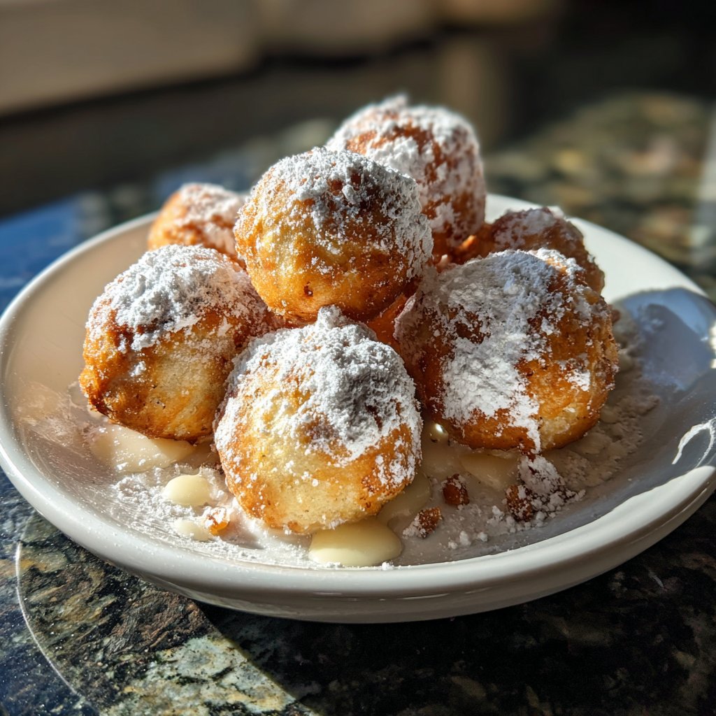 Quarkbällchen mit Vanillearoma