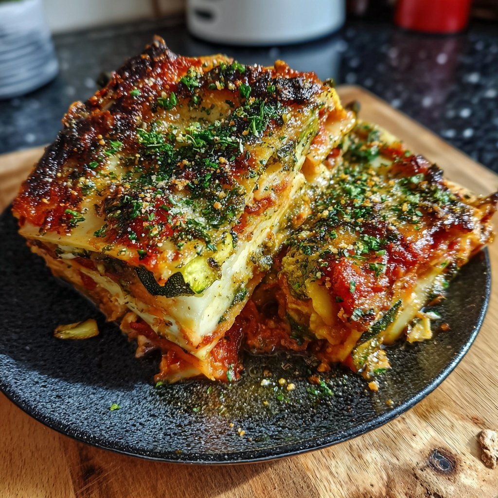 Kalorienarme Gemüse Lasagne Mit Zucchini