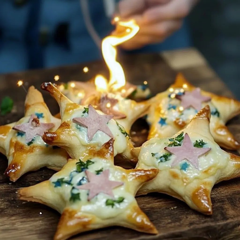 Flammekueche étoiles