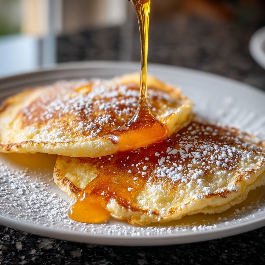 Pfannkuchen mit Honig