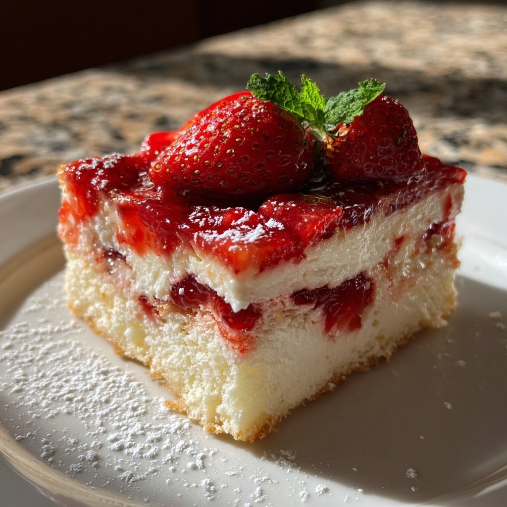 Erdbeer Grieß Dessert Warm