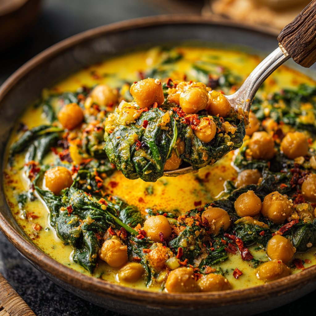 Kichererbsencurry mit Spinat