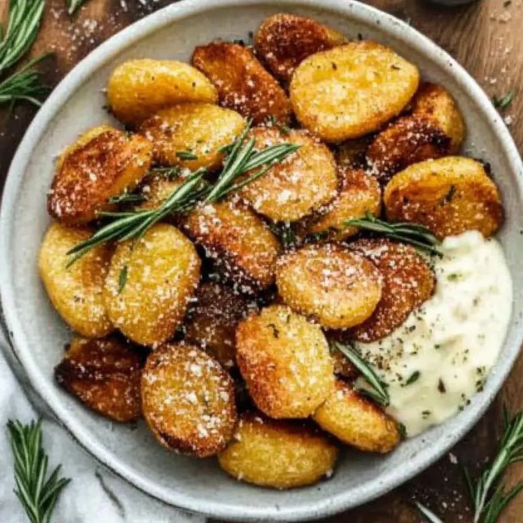 Knusprige Bratkartoffeln mit Rosmarin und Knoblauch