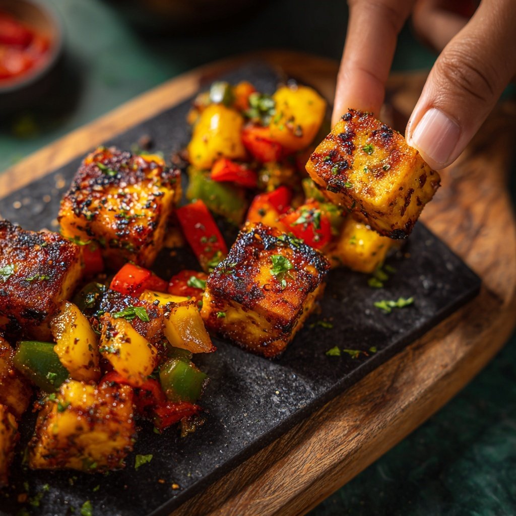 Grill Beilagen Mit Paprika Würfeln