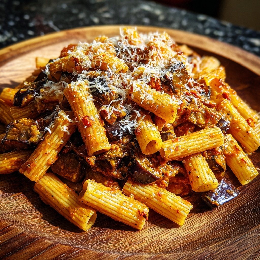 Internationale Küche Italienische Pasta alla Norma