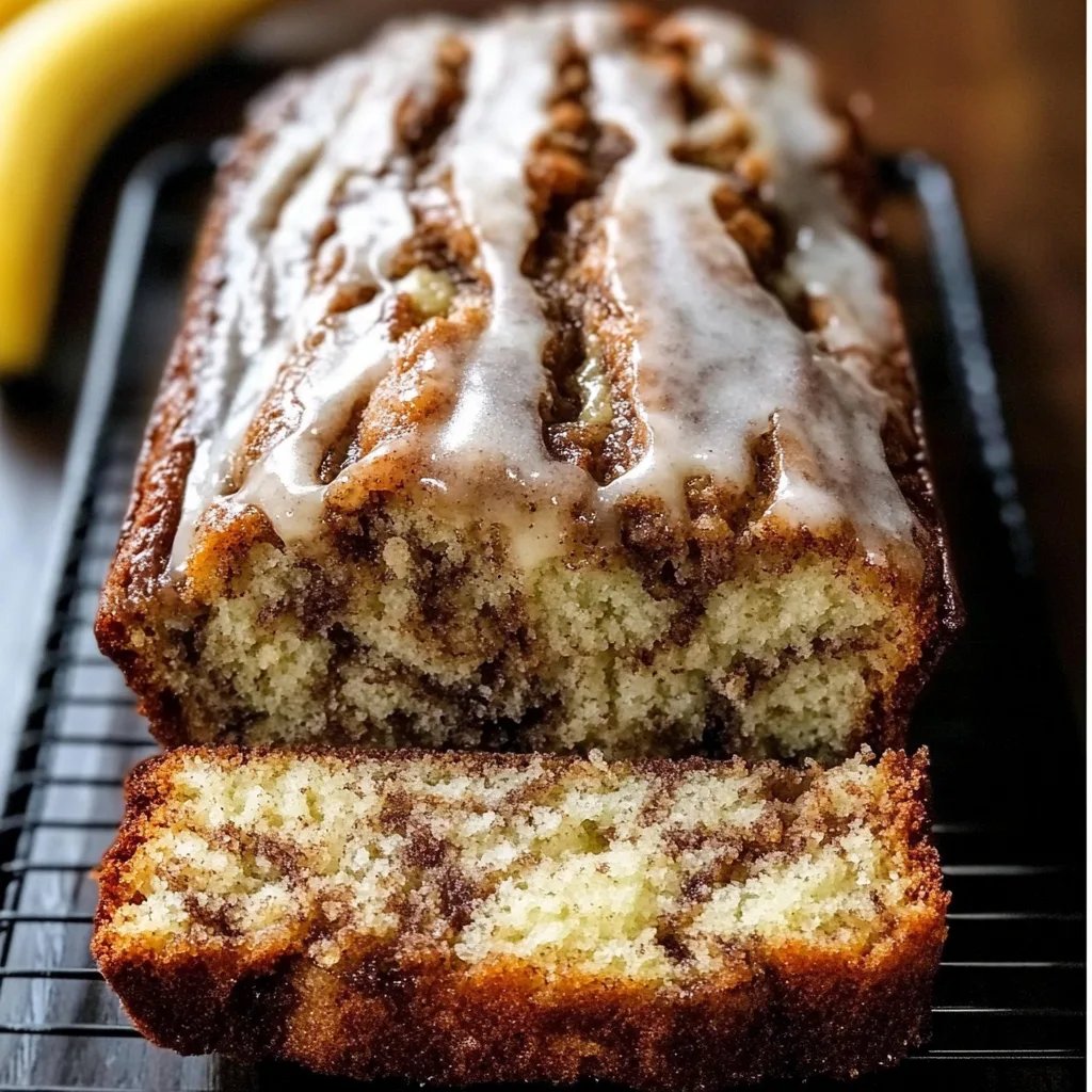Hausgemachtes Zimt-Schnecken-Bananenbrot