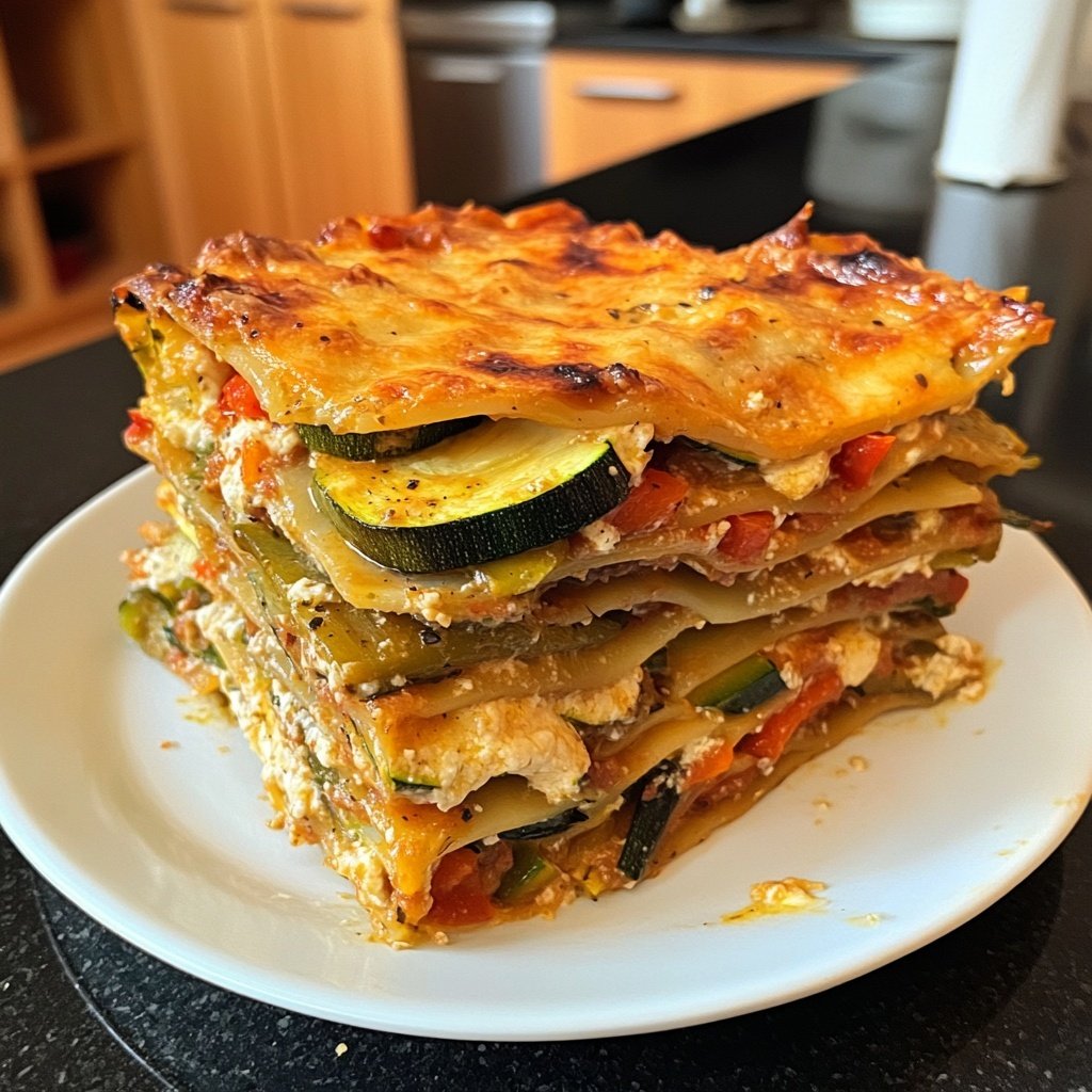 Vegetarische Lasagne mit Gemüse